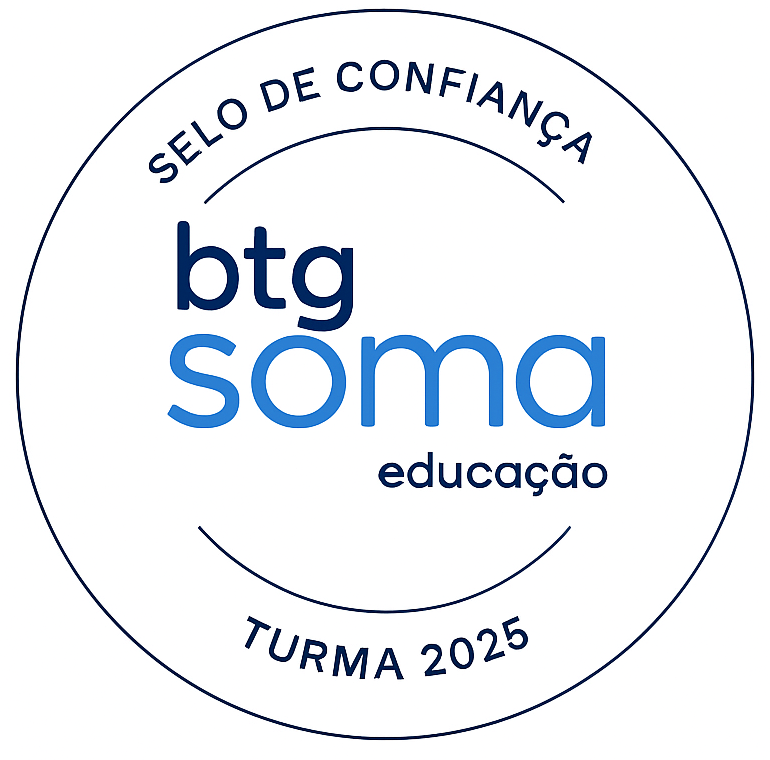 Selo BTG Soma Educação 2025